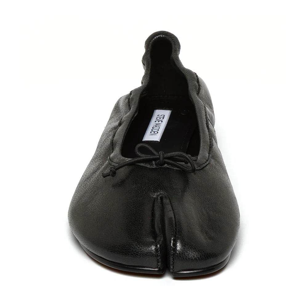 Carin Flat Shoe BLACK LEATHER - Image 3