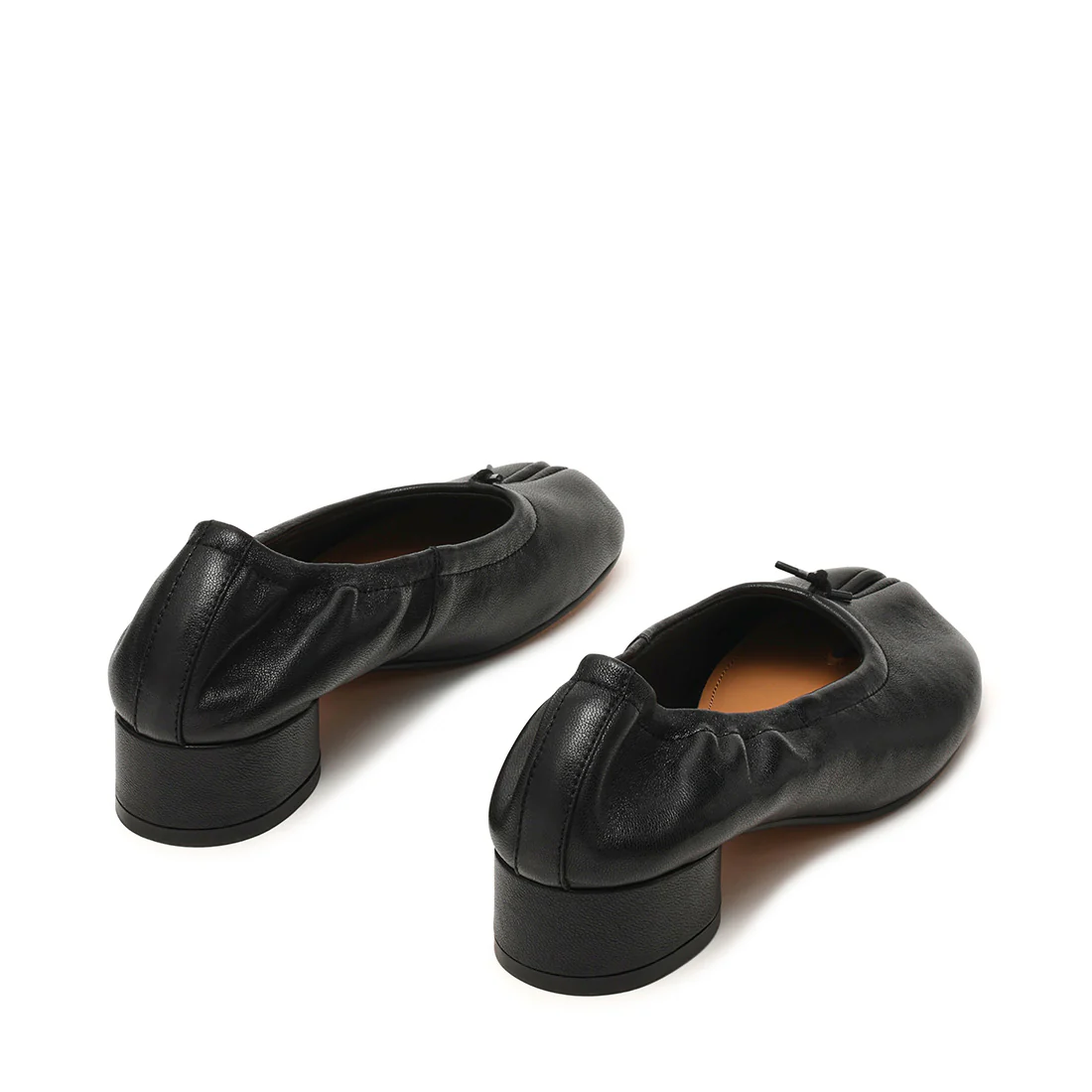Cyra Flat Shoe BLACK LEATHER - Image 4