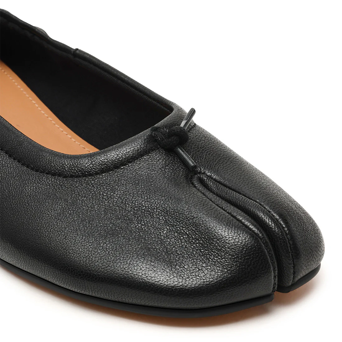 Cyra Flat Shoe BLACK LEATHER - Image 5